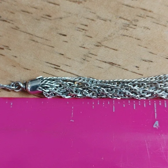 Multi Strand Sterling Silver Bracelet - Picture 8 of 10